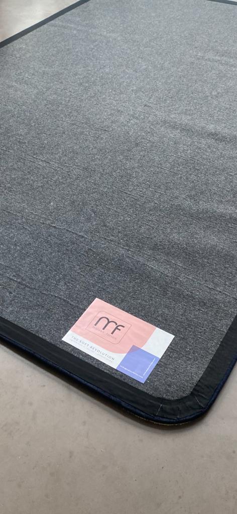 Gerecycleerde antisliplaag duurzaam vloerkleed.