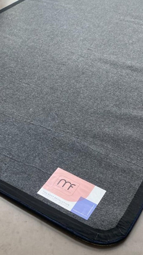 Gerecycleerde antisliplaag duurzaam vloerkleed.