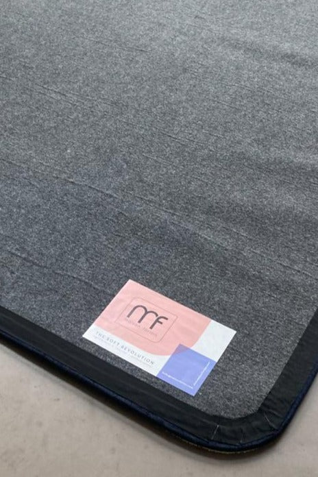 Gerecycleerde antisliplaag duurzaam vloerkleed.