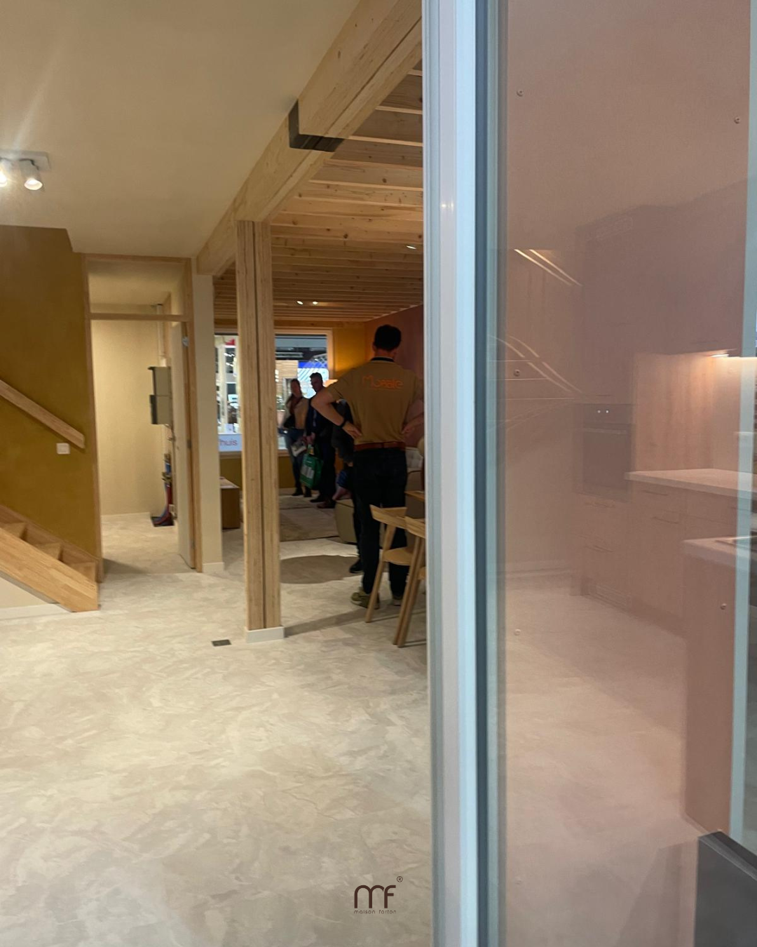 Inkijk in het inschuifhuis van Mobble op de bis-beurs.